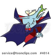 Cartoon Batty Vampire by Toonaday