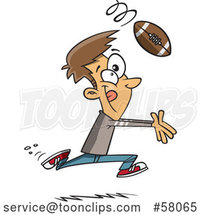 Cartoon Catching a Football by Toonaday
