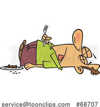 Cartoon Guy Dead by Chocolate by Toonaday