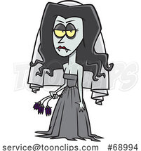Cartoon Vampire Bride by Toonaday
