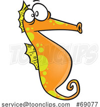 Cartoon Seahorse by Toonaday