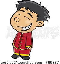 Cartoon Boy from China by Toonaday